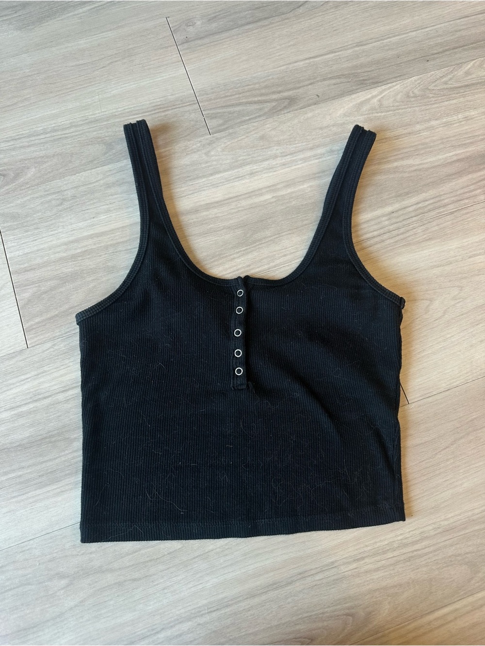 Abercrombie & Fitch Soft Rib Tank Size XS Black